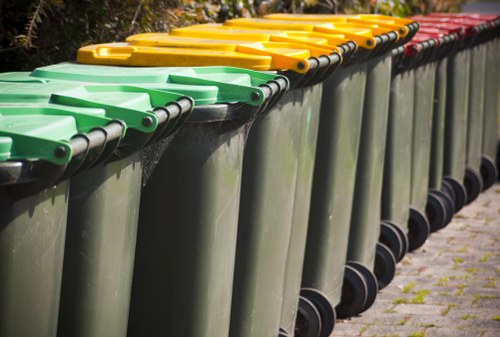 Illustration of commercial waste containers in Ruislip